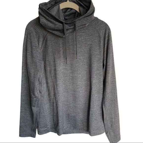 Reebok Grey Cowl Neck Sweatshirt Size Large - Picture 1 of 3